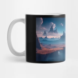 Natural landscape on another planet Mug